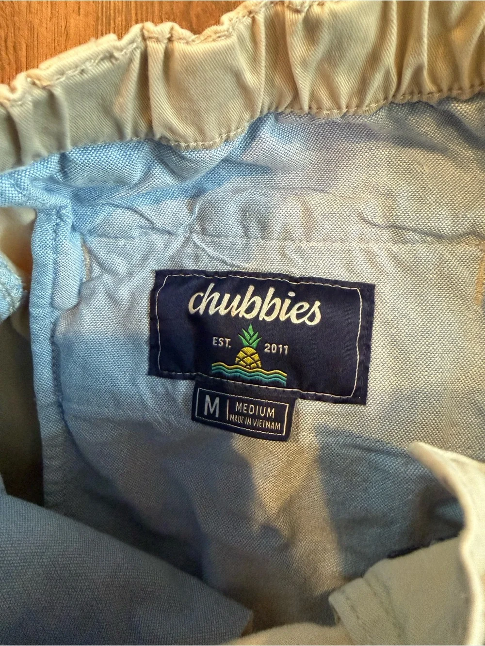 Chubbies Men’s Beige Chino Shorts Size M